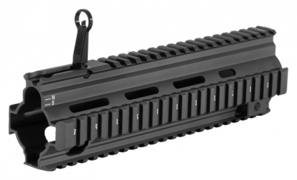 HK 416/MR556 Hanguard with integrated flip up front sight (black)