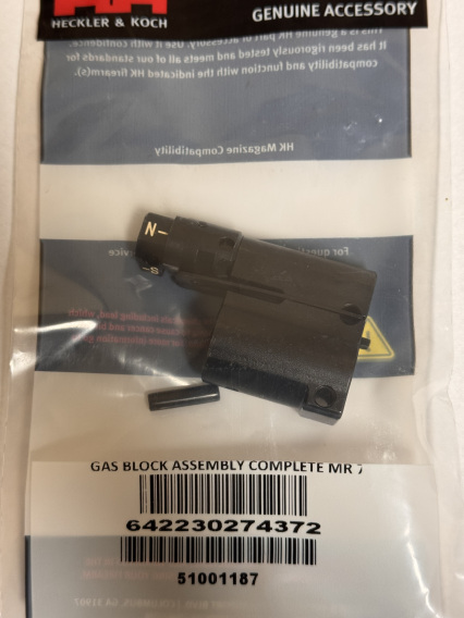 HK  MR762 A4 GAS BLOCK ASSEMBLY COMPLETE