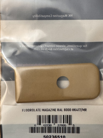 HK 417/MR762 MAGAZINE, FLOORPLATE RAL8000